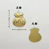 Nova Bolsa da Sorte de Ouro Puro 999 da Shuibei Chaveiro Pingente de Bolsa Corrente para Celular como um Pequeno Presente Personalizado para Amigos
