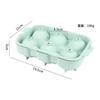 Molde de silicona para hockey sobre hielo de fábrica, molde cuadrado para cubo de hielo grande con 6 orificios para whisky
