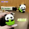 Llavero de panda regordete estilo chino de bambú, lindo colgante de peluche, decoración para bolso, regalo pequeño creativo de moda al por mayor