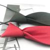 Algodón de Amoníaco Transpirable Color Sólido Personalizado Corbata Pequeña Ataduras Unisex Corta Guapo Estudiante Moda Combinación Camisa Tendencia K