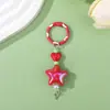 Chaveiro Pingente Estrela Sinfonia de Cores em Tons Macaron, Pingente para Bolsa Pequena e Celular, Acessório de Resina com Atmosfera Delicada