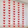 Cortina de Casamento Longa com Caractere Dupla Felicidade Decoração Pendurada Conjunto de Decoração para Quarto de Casamento Guirlanda Decorativa para Casa Nova Adereços para Fotos de Casamento