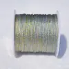 Fio de Ouro Fio de Fio Dourado e Prateado Fio Torre Fio para Enrolar Bobina de Pulseira Feita à Mão Fio Fantasia Fio Metálico Fio para Bordado de Seda Rolo Pequeno