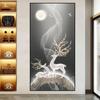 Pintura Decorativa para Entrada, Pintura Autoadhesiva para Pasillo de Entrada, Pintura Decorativa Moderna de Lujo Ligero y Elegante para Pared de Fondo de Sala de Estar
