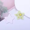 Estilo Japonês Fofo Desenho Animado Colorido Estrela Acrílico Impressão DIY Corrente para Celular Clipe Lateral Grampo de Cabelo Acessórios de Colar