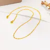 Collar de cadena de oro de 18 quilates para mujer, cadena O, cadena para clavícula, cadena de hueso de serpiente de acero de titanio color oro, cadena sencilla delgada, colgante de oro rosa