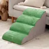 Escaleras Personalizables para Perros Pequeños y Medianos, Suministros de Escalera para Subir a la Cama, Escalera para Trepar Mascotas Desmontable y Lavable, Peldaños de Esponja Grises