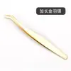 Pinça Curva para Cílios Chinesa Multi-Ponta para Aplicação de Extensões de Cílios Pinça para Cílios Blooming Pinça para Cílios Falsos de Artista de Cílios Ucraniana