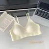 [Corazón del océano B618] Sujetador sin costuras piel suave amigable sin aros estilo chaleco hebilla trasera sujetador copa media