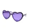 Nuevas Impresionantes Gafas de Sol Incrustadas de Diamantes, Modernas Gafas de Corazón para Dama, Gafas de Sol Decorativas para Estudio de Fotografía de Bodas y Fotografía Callejera
