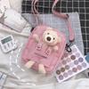 Bolsa de Ombro Transversal Estilo Japonês Versátil Fofa Preppy Desenho Animado Estilo Floresta Estilo K Urso Menina Suave Fofa Verão Fada