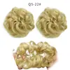Peruca de Coque de Cabelo Cacheado de Fibra Sintética Transfronteiriça, Penteado de Coque Natural Fofo Estilo Europeu e Americano, Coque de Cabelo Elástico de Cabelo, Fabricante de Coque de Flor