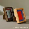 Nuevo marco de fotos para caligrafía de brocado Song estilo chino, en blanco para escribir a mano, hecho de papel chushan, marco de fotos pequeño de mesa, regalo cultural y creativo