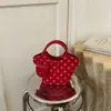 2026 Nova Bolsa de Mão Casual Simples Retrô com Bolinhas Estilo Coreano, com Toque de Luxo, Bolsa Transversal de Ombro Único de Nicho