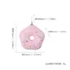 Serie de Donas Navideñas Colgante de Pastel Pequeño de Helado Navideño Decoraciones para Árbol de Navidad Regalos de Navidad