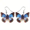 Pendientes acrílicos de Amazon transfronterizos pendientes de mariposa de dibujos animados pendientes con colgante de espacio diseño personalizado pendientes de tachuela de mariposa