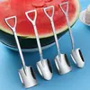 Colher de Melancia Doméstica Criativa Fofa Retrô Colher Pá de Aço Inoxidável Colher de Jantar Espátula de Sobremesa Colher de Sopa