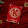 Doble Felicidad Billete Rojo de Cien Yuan Paquete Lai See Estampado en Caliente Dos Tonos Especial de Boda para Recoger a la Novia y Servir el Té Al Por Mayor