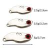 Luya lantejoulas liga de zinco 2.5-5g micro-feijão vib único gancho pequena tira branca com pequenos gramas de isca de pesca falsa