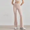 Pantalones de Yoga NULS de Pierna Acampanada Micro Primavera/Verano de Cintura Alta Levanta Glúteos Pantalones Deportivos para Exteriores Fitness Pantalones de Pierna Ancha Pantalones Ajustados de Pierna Acampanada