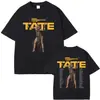 2025 Cantante Tate Mcrae Camiseta Musical T8 Unisex Camiseta Vintage de Verano Algodón Oversize Manga Corta