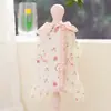 Roupa de Pet em Gaze Dupla Estilo Princesa para Cães Teddy Pequenos e Médios, Roupa Respirável de Quatro Patas que Cobre a Barriga para Outono e Inverno