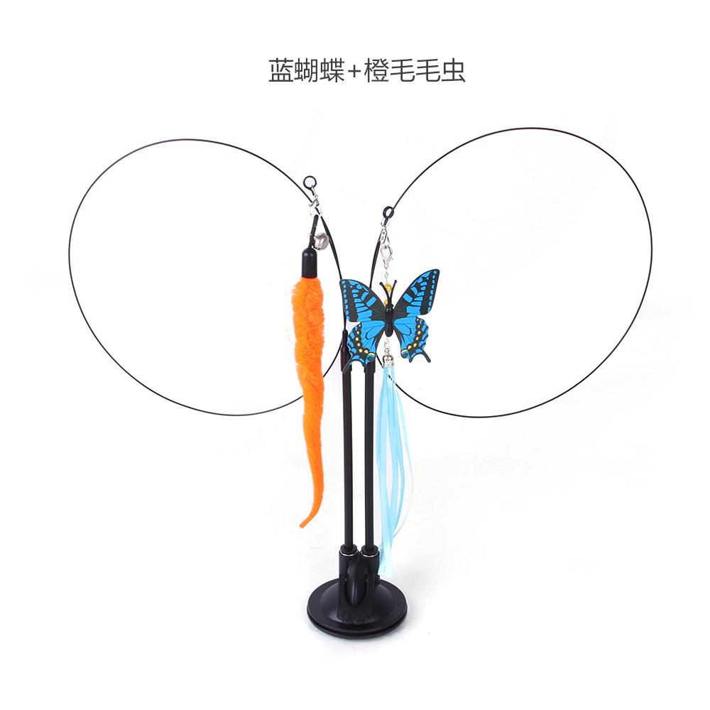 蓝蝴蝶+橙毛毛虫