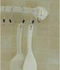 Ganchos tipo S multifuncionales de acero inoxidable sin costuras para cocina y baño, ganchos metálicos convenientes para objetos pequeños, paquete de 3