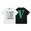 Camiseta deportiva informal de manga corta con estampado en V grande de VLONE, marca de moda transfronteriza europea y americana de 2024, para hombres y mujeres.