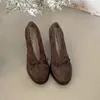 Zapatos de tacón alto gruesos estilo retro francés negro para mujer 2026 Nuevo Otoño que aumentan la altura versátiles Mary Janes