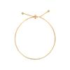Versión coreana de pulsera sencilla de hueso de serpiente de oro de 18 quilates popular en línea para novias estudiantes simple ins Mori longitud ajustable no se desvanece