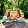 Shanxi Taiyuan Templo Jin Monte Wutai Buda Cultural y Creativo de Madera Tendencia Nacional Ciudad Imán de Nevera Atracción Turística Souvenir