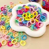 Estilo Coreano 2cm Faixa de Cabelo Infantil Argola de Toalha Feminina Alta Elasticidade Tamanho Pequeno Não Machuca o Cabelo Corda de Cabelo de Bebê Faixa para Couro Cabeludo