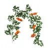 Nova Flor Artificial de Glicínia Trepadeira Cordão de Flores para Teto Trepadeira Decoração de Casamento Paisagismo Pendurado na Parede Cobertura de Tubo de Ar Condicionado