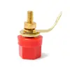 Conector Socket de Clavija Banana de 3.5/4mm Tipo Banana Cable de Prueba de Potencia Terminal de Poste de Cableado Macho Hembra Rojo Negro