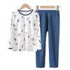 Conjunto de Ropa Interior para Niños Otoño e Invierno Conjunto de Ropa de Otoño y Pantalones Algodón Lycra Conjunto de Ropa Interior para Niños Medianos y Grandes Nuevo Estilo Cabello