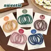 Set de Cintas de Pelo de Hilo de Colores Cintas de Pelo Simples de Alta Elasticidad Bandas de Goma Anillos para el Cabello Femeninos Versátiles Cintas para Coletas Accesorios para el Cabello