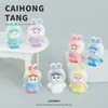 Adornos de Bolsa de Frijol Dulce Llorando con Terciopelo y Tachuelas Accesorios Creativos de Joyería DIY Adornos para Coche Llaveros Caseros Colgantes