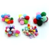 Pompones pequeños, pompones coloridos, pompones decorativos, pompones de alta elasticidad, juguetes para gatos, accesorios de pompones de poliéster