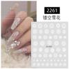 Adesivos de Nail Art de Floco de Neve Vazado Branco Gradiente Livre Pintura em Spray Adesivos de Unhas paradas Outono e Inverno Adesivos de Nail Art de Natal Decoração
