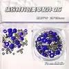 Pacote de Material Colorido Estilo Ins Acessórios para Unhas Arte Cristal Tubo Tubo de Arroz Contas Pérola Cascalho Mineral Material DIY para Unhas