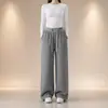 Pantalones de maternidad para otoño, pantalones de pierna ancha para usar al aire libre, nuevos estilos de otoño e invierno, que no aprietan la barriga, estampado de porcelana azul y blanco, pantalones casuales de pierna recta para mujeres embarazadas