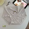 Braguitas de Algodón Puro 10A Extendido Antibacteriano Triángulo en la Entrepierna, Estilo Lindo y Femenino Japonés con Estampado de Cachorro, Cintura Media, Tacto Suave para la Piel