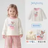 Camiseta de Manga Longa Infantil Jellybaby Roupa de Outono para Menininhas Tops Infantis Novo Estilo de Outono 2026 3 Roupas de Bebê