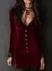 Novo Vestido Marrom Sexy Slim Europeu e Americano da Amazon