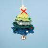 Sino de árvore de natal transfronteiriço lã crochê diy tricô presente pendurado no carro decorações feitas à mão