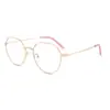 Gafas Anti-Luz Azul de Fabricante con Montura Polygonal, Se Pueden Adaptar con Lentes Graduados, Montura Grande, Montura de Metal, Estilo Ol de Moda