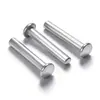 Remaches de Aluminio al por Mayor, Remaches Semihuecos de Cabeza Plana, Sujetadores No Estándar, Múltiples Especificaciones, Venta Directa del Fabricante