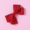 Pinza para el pelo de algodón Jacquard con relieve de 17 colores para niños, Pinza con borde de nudo lindo para bebé niña, Pinza para flequillo de niña