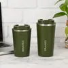 Copo de Café de Segunda Geração Transfronteiriço Aço Inoxidável 304 Copo Térmico Copo de Água a Vácuo Conserva Frio Copo de Presente para Uso Externo Montado no Carro